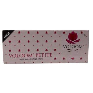 Voloom Petite Hair Volumizing Iron Peony Pink Ceramic Travel Bag Clips Brush NEW